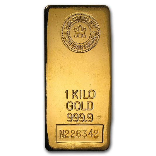 1 kilo Gold Bar - Royal Canadian Mint RCM - Jewellery & Gold Store