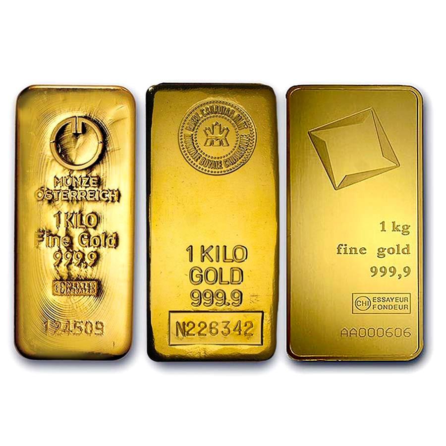 1 kilo Gold Bar - Various Mints - Jewellery & Gold Store