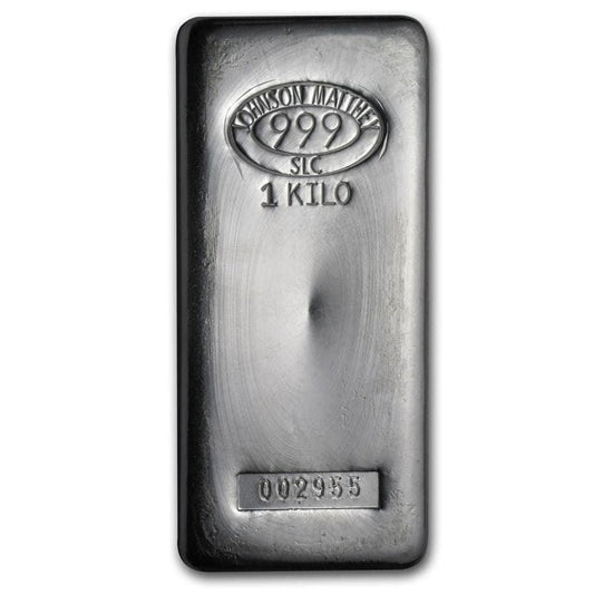 1 kilo Silver Bar - Johnson Matthey (SLC) - Jewellery & Gold Store