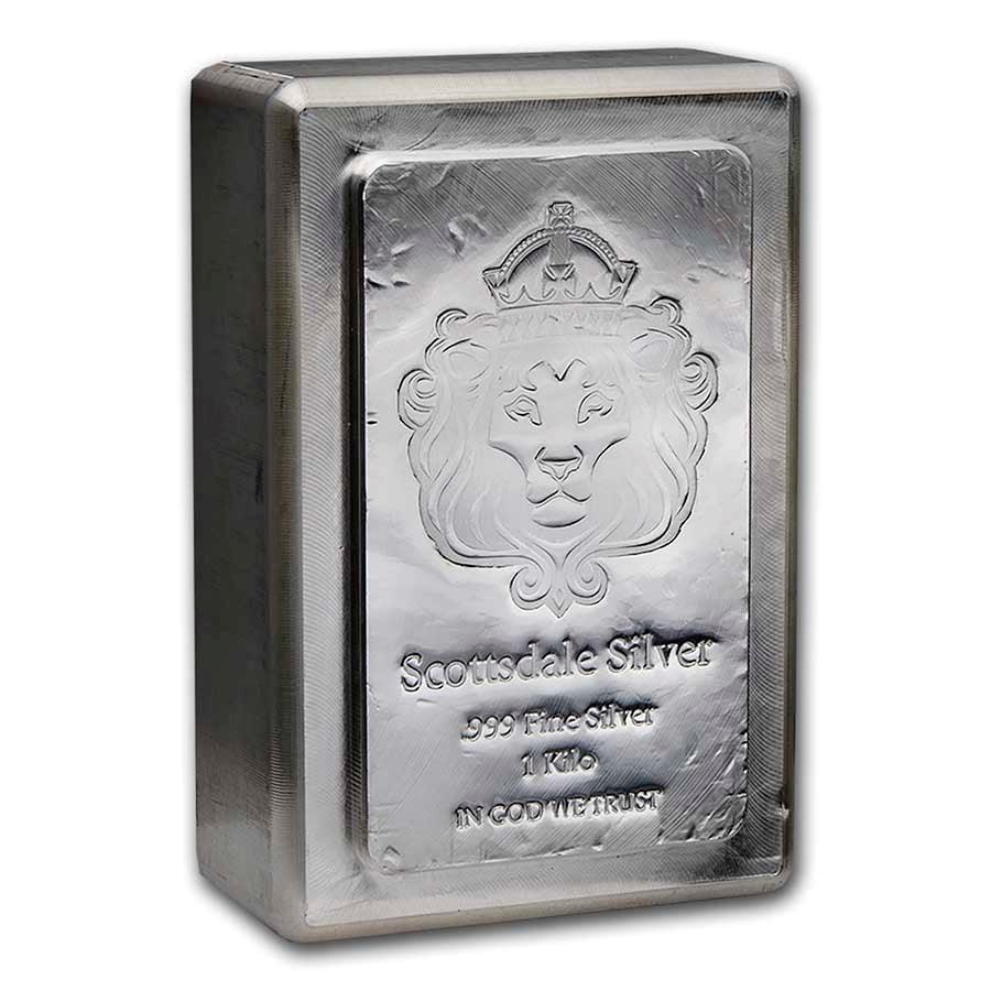 1 kilo Silver Bar - Scottsdale Mint Stacker® - Jewellery & Gold Store