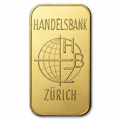 100 gram Gold Bar - Johnson Matthey (Handelsbank Zurich, Pressed) - Jewellery & Gold Store