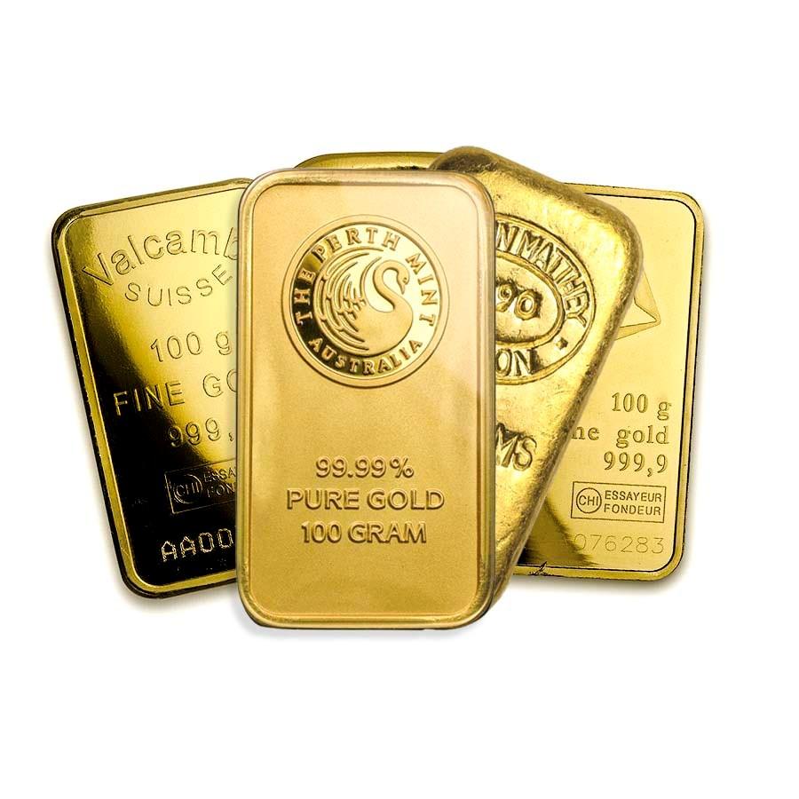 100 gram Gold Bar - Secondary Market - Jewellery & Gold Store