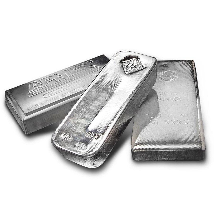 100 oz Silver Bar - Secondary Market - Jewellery & Gold Store