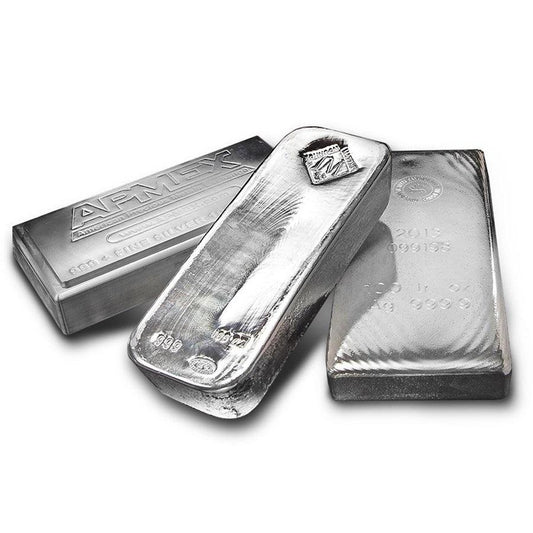 100 oz Silver Bar - Secondary Market - Jewellery & Gold Store