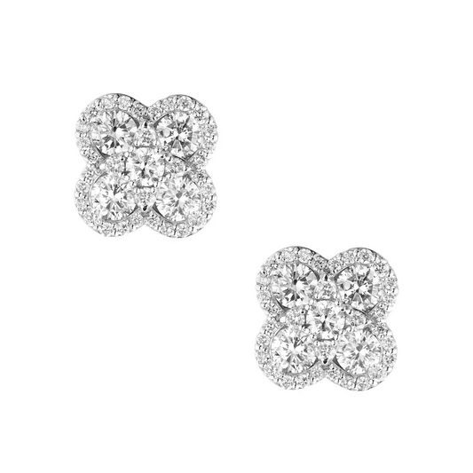 1.33ctw Lab-Grown Diamond Studs – DEF VS-VVS, 14K White Gold, IGI Certified Luxury Jewelry