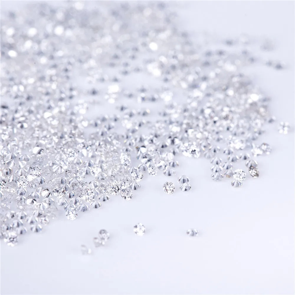 2mm ~ 3mm Lab Grown Diamonds x10 Pieces DEF VVS - VS Round Brilliant Cut HPHT Melee Loose Stones