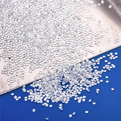 2mm ~ 3mm Lab Grown Diamonds x10 Pieces DEF VVS - VS Round Brilliant Cut HPHT Melee Loose Stones