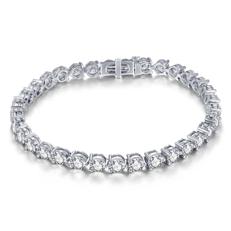 Bracelet 10K Gold Lab Grown Diamond HPHT Tenis 4.2mm Jewelry