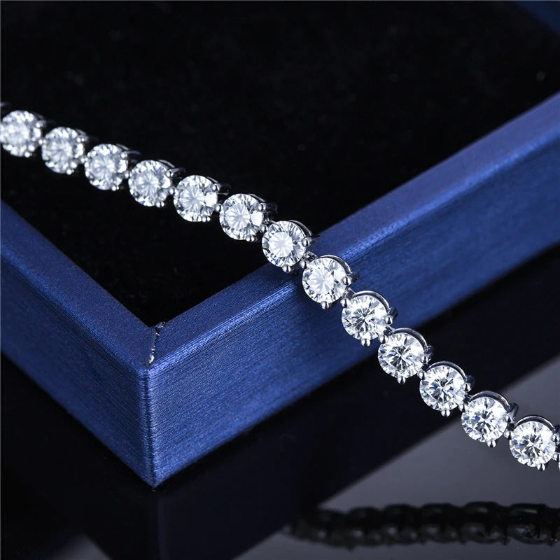 Bracelet 10K Gold Lab Grown Diamond HPHT Tenis 4.2mm Jewelry