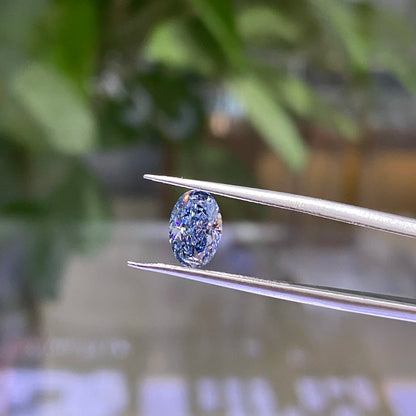 Lab Blue Fancy Diamond IGI Certificates Color CVD HPHT CVD Diamonds Stone