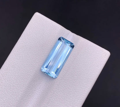 3.67ct Loose Natural Blue Aquamarine Gemstones Beads for Jewelry