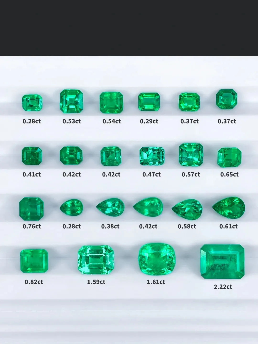 Lab Grown Emerald Hydrothermal Round cut Stones Zambian Emeralds Gemstone Wholesale