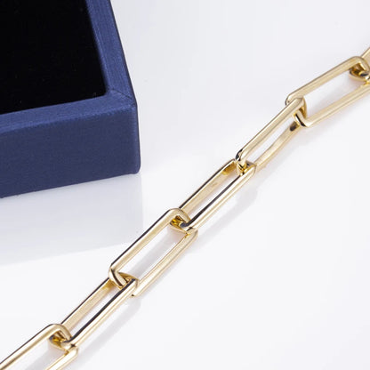 Bracelet 14K Gold 21CM Lenth 7MM Width