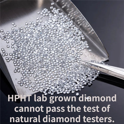 2mm ~ 3mm Lab Grown Diamonds x10 Pieces DEF VVS - VS Round Brilliant Cut HPHT Melee Loose Stones