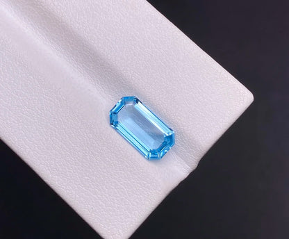 2.38ct Loose Natural Blue Aquamarine Gemstones Beads