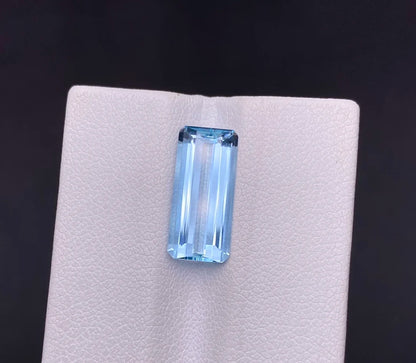 3.67ct Loose Natural Blue Aquamarine Gemstones Beads for Jewelry