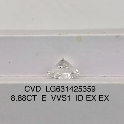 Lab Grown Diamond With IGI certificate 8.88CT E VVS1 LG631425359 CVD Diamonds Stone