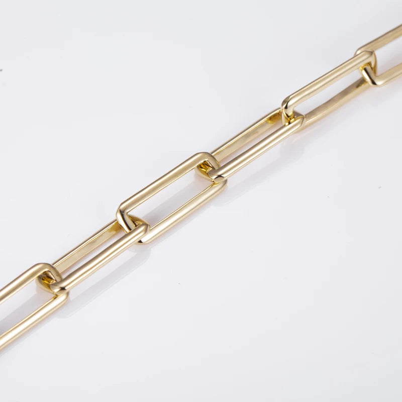 Bracelet 14K Gold 21CM Lenth 7MM Width