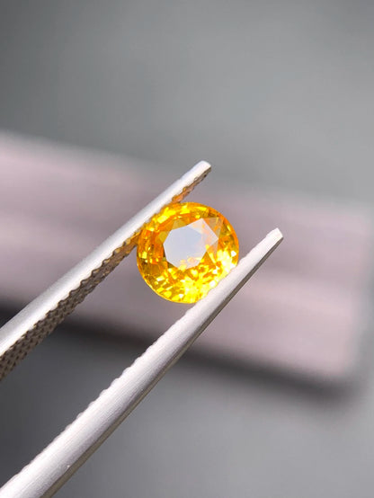 1.15ct Loose Yellow Sapphire Diamonds Beads for Jewelry