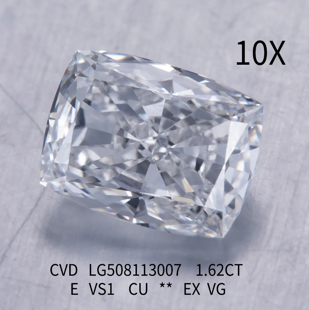 1CT 2CT 3CT Lab Grown Diamond HPHT CVD Cushion IGI