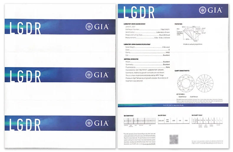 3ct 2ct 1.5ct 1ct Lab Grown Diamonds with IGI certificate Manufacturer Loose Diamond Stone