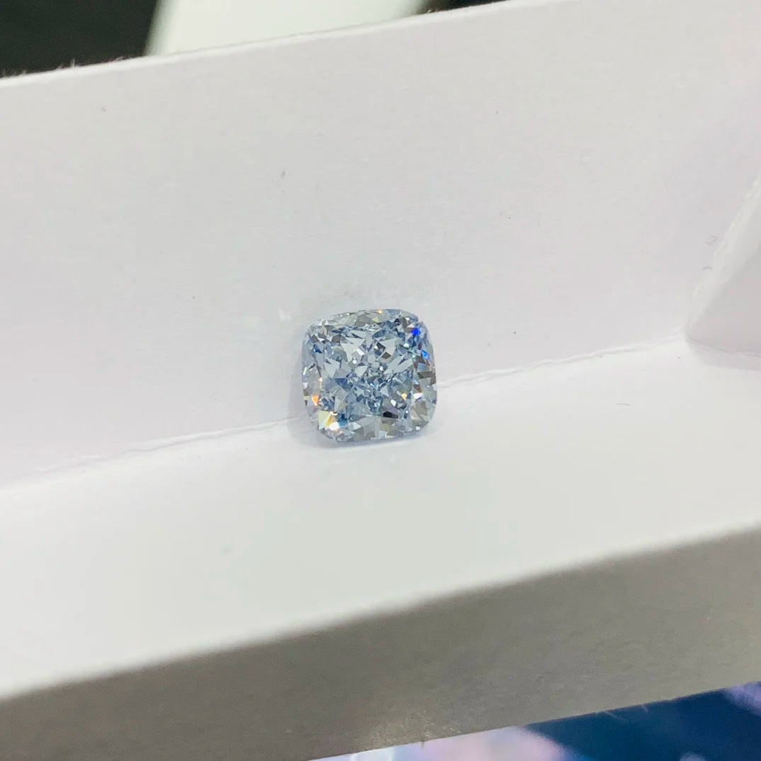 Lab Blue Fancy Diamond IGI Certificates Color CVD HPHT CVD Diamonds Stone