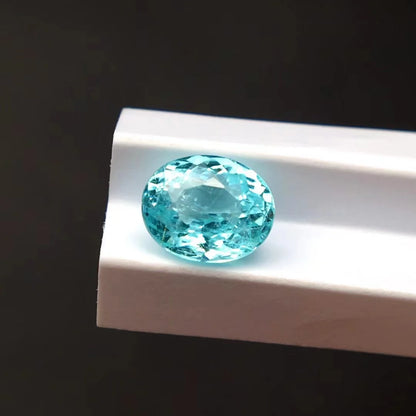 0.57ct Loose Natural Neon Blue Paraiba Gemstones Beads AIGS