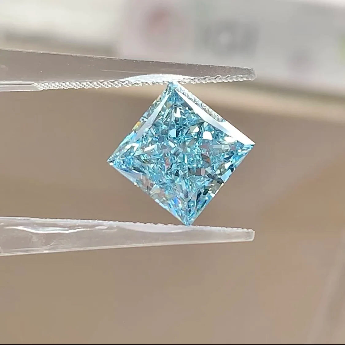 Lab Blue Fancy Diamond IGI Certificates Color CVD HPHT CVD Diamonds Stone