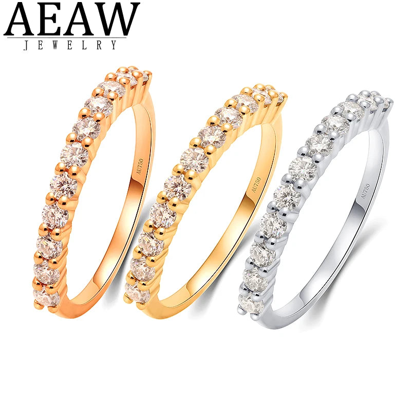 Band 14K Yellow Gold DEF VS Lab Diamond Wedding Female's