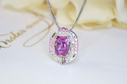 Ring 18K Gold 1.04ct Pink Sapphire Gemstones Diamonds Female