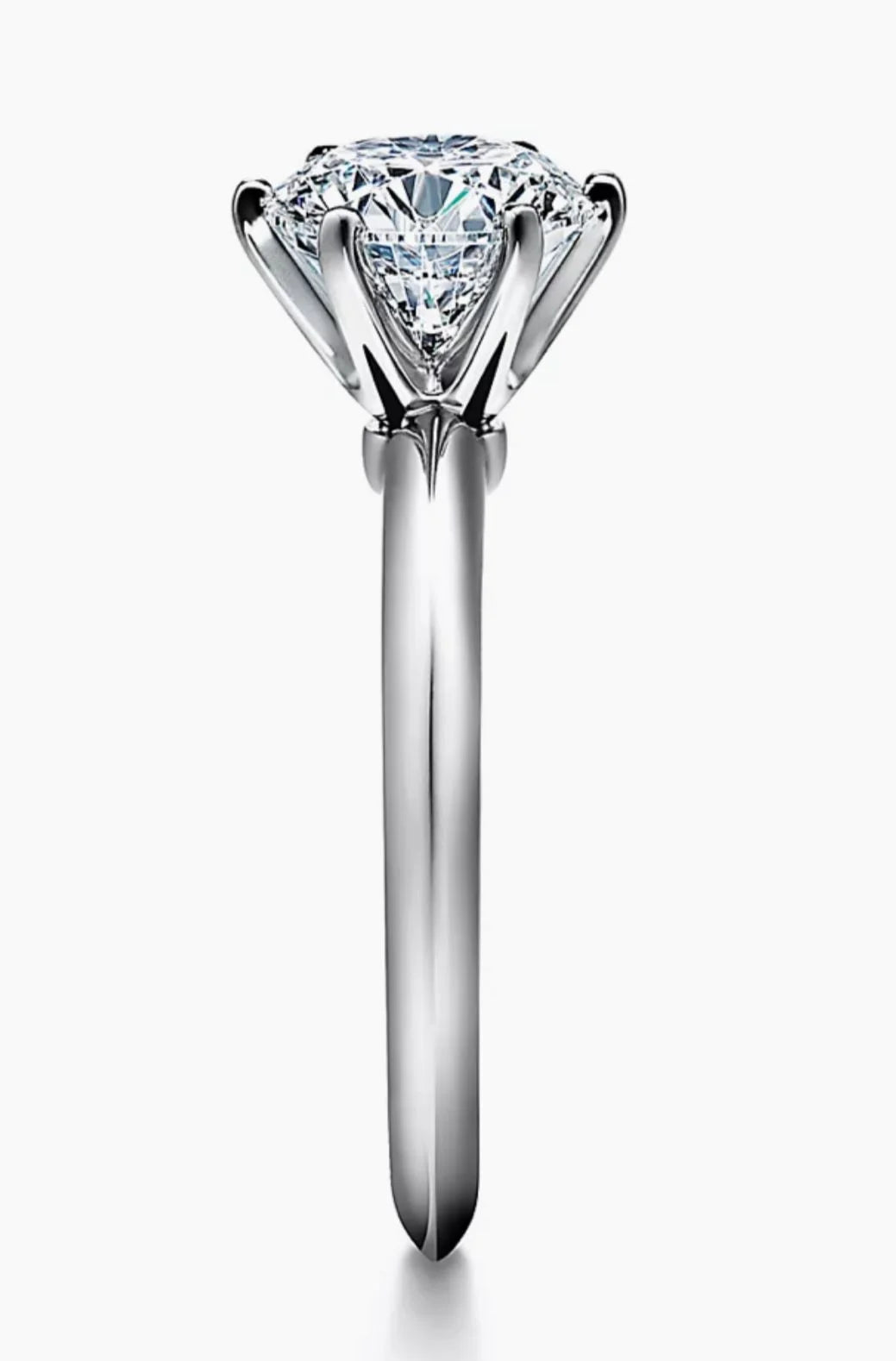 Ring 14K White Gold with Round Lab Diamond + 1.4CT D VVS1