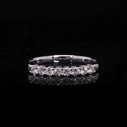 Band 14K White Gold 0.28ct DEF VS Lab Diamond Wedding Female's