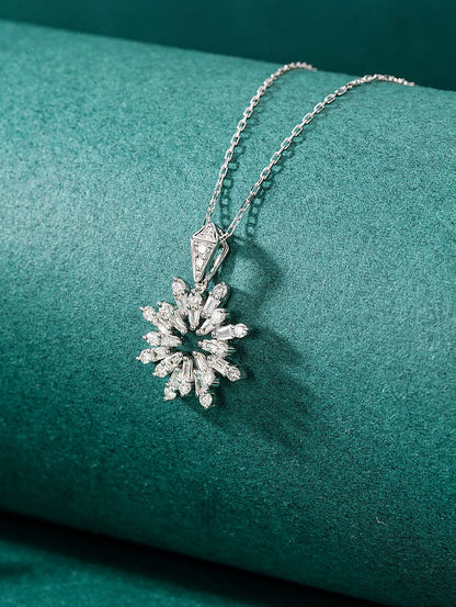 Pendant 18K Gold 0.280ct White Diamonds Necklace Holiday's Gift