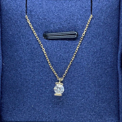 Necklace 14K Yellow Gold 0.18ct DEF VS-VVS Heart Lab Diamond Female's