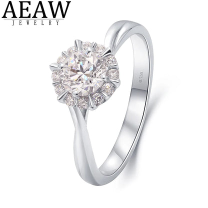 Ring 14K White Gold 0.5ct DEF VS Lab Diamond IGI Female's