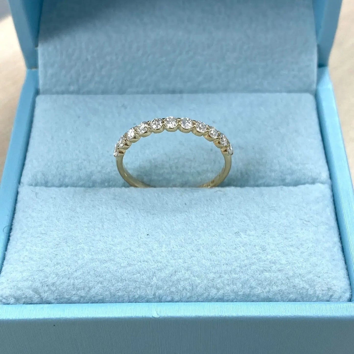 Ring 14K White Gold 0.50ct Lab Diamond Wedding Band Female