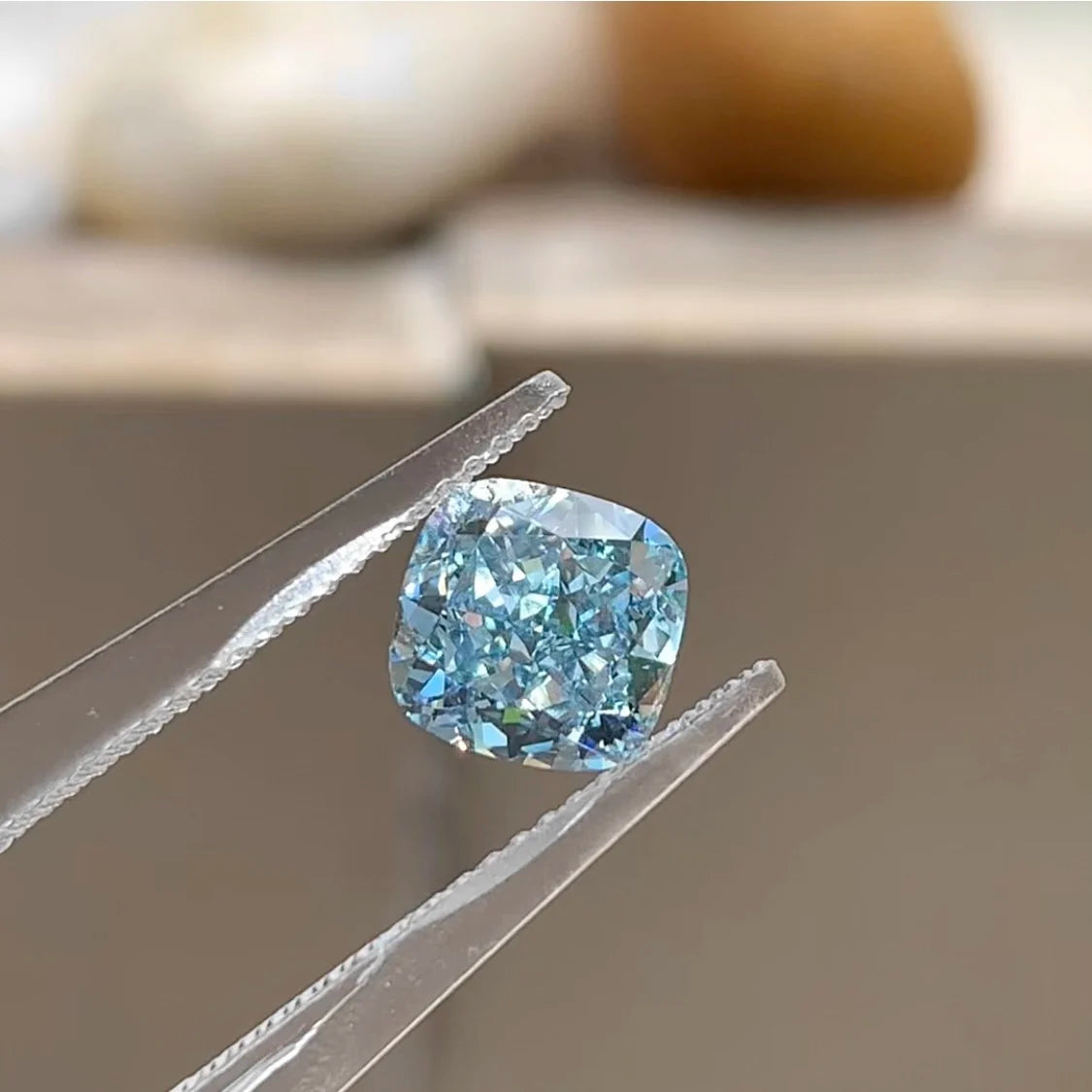 Lab Blue Fancy Diamond IGI Certificates Color CVD HPHT CVD Diamonds Stone