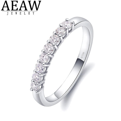 Band 14K White Gold 0.28ct DEF VS Lab Diamond Wedding Female's