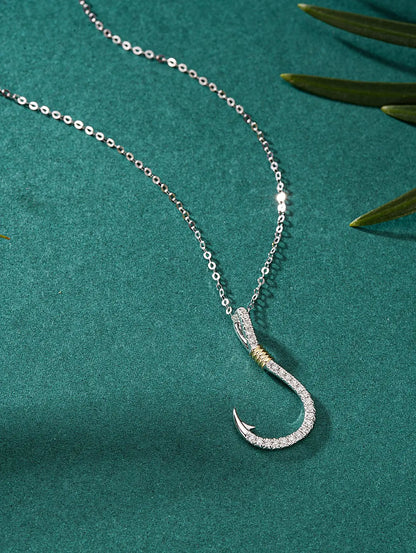 Pendant 18K Gold 0.150ct White Diamonds Necklace Holiday's Gift