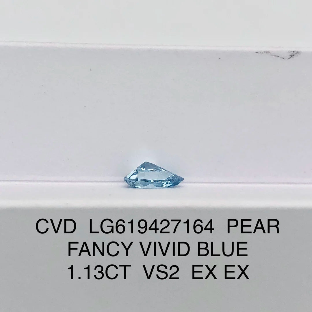 Lab Blue Fancy Diamond IGI Certificates Color CVD HPHT CVD Diamonds Stone