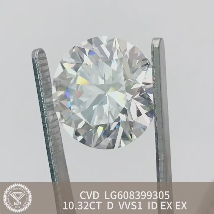 Load video: This video contain one lab-grown diamond 10.32 carats